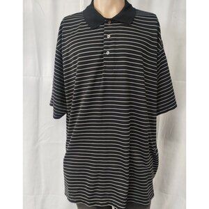 PGA Tour Men's Black Striped Golf Shirt/Polo SzXXL SKU3909